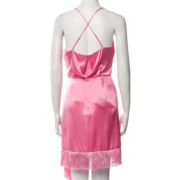NWT Cinq a Sept Elegant Pink Satin Slip Dress - Picture 3 of 5